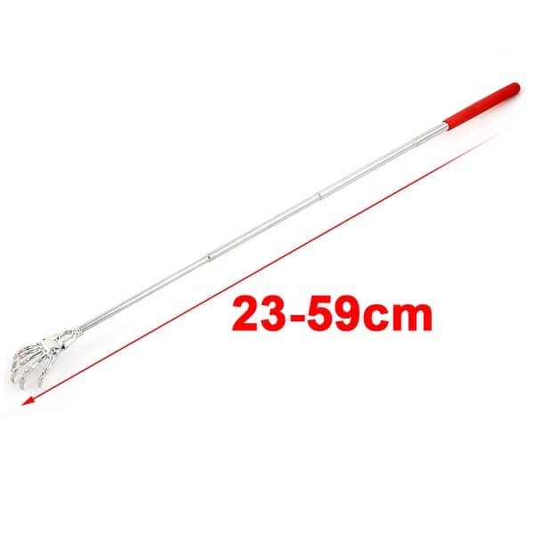 Office Skeleton Hand Telescopic Portable Extendable Back Scratcher Red Red,Silver Tone Bed