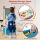 preview thumbnail 6 of 8, Costway 3-in-1 Kids Art Easel Double-Sided Wooden Adjustable Magnetic - See Details