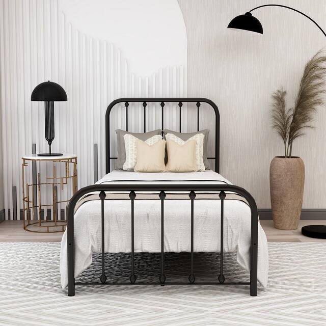 Alazyhome Sturdy Metal Platform Bed Frame