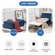 preview thumbnail 27 of 31, Costway Folding Ottoman Sleeper Bed with Mattress Convertible Guest - See details