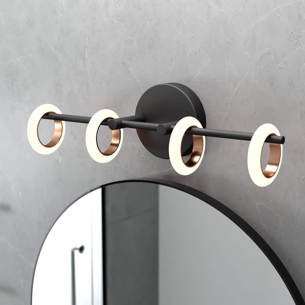 OROMA HOME Loop 4-Light Integrated-LED Bathroom Vanity Light - N/A