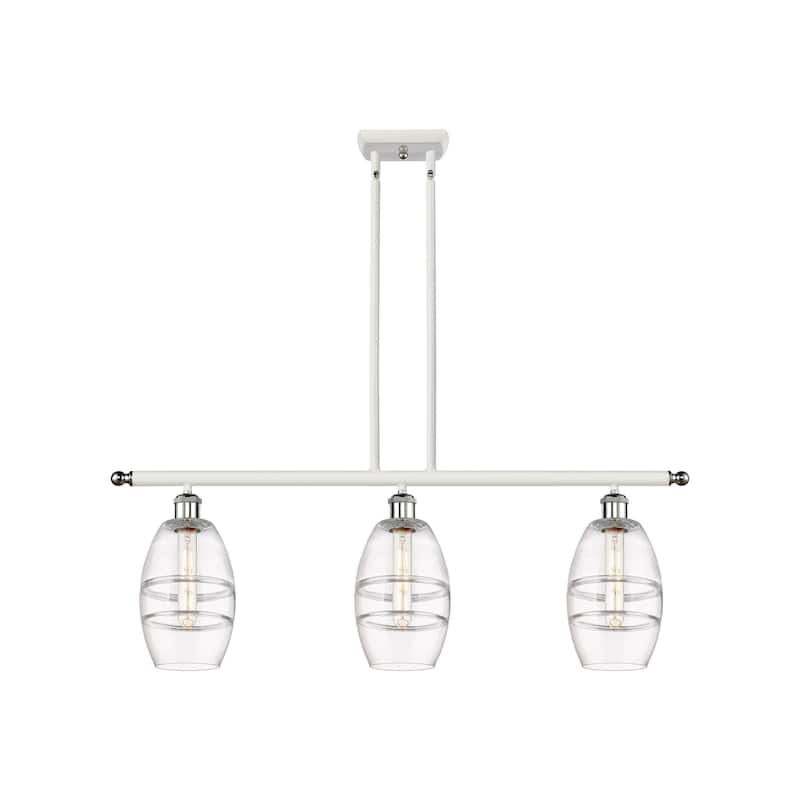 Innovations Lighting 516-3I-9-36 Vaz Linear Vaz 3 Light 36" Wide - White Polished Chrome / Clear