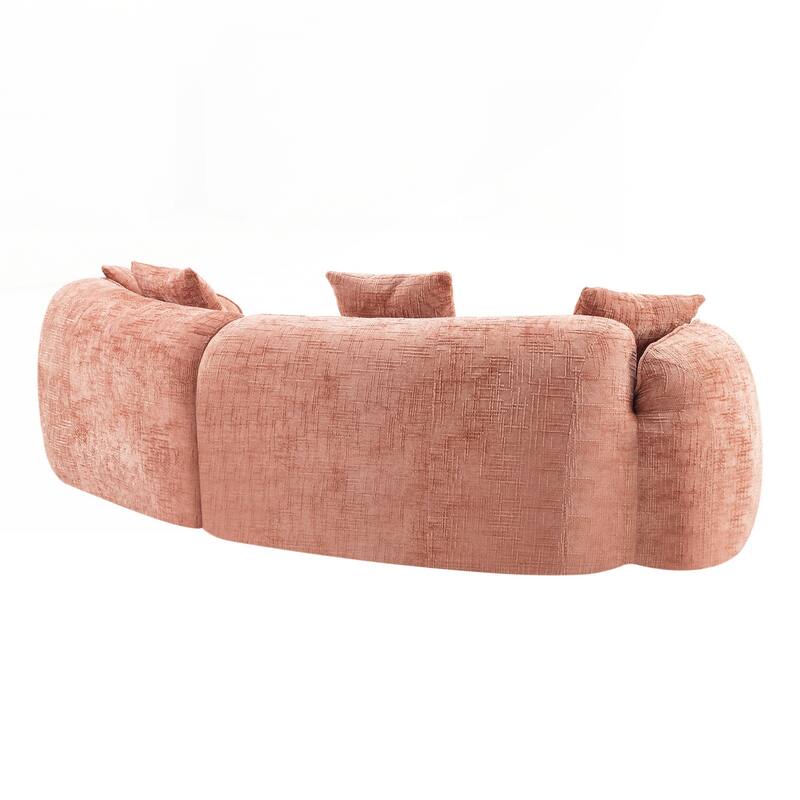 Curved Compressed Sofa, Creative Nordic-style Design for Living Room