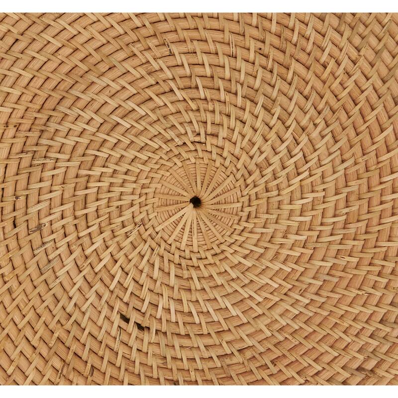 Rattan Placemats With Woven Design (Set of 4)