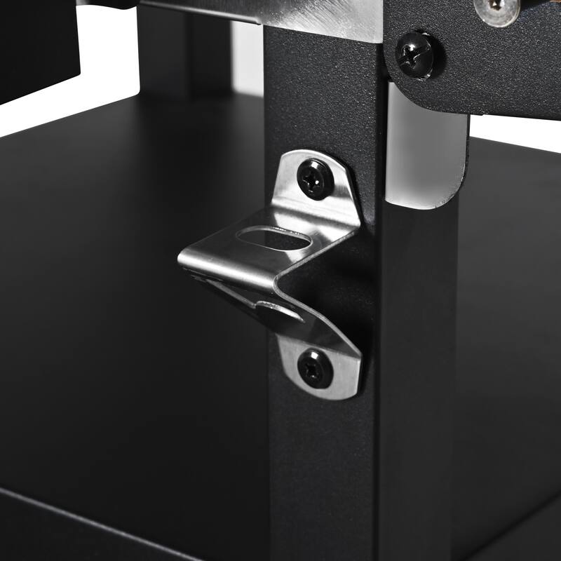 33.9 Inch Outdoor Grill Cart with Stainless Steel Top and Storage Cabinet