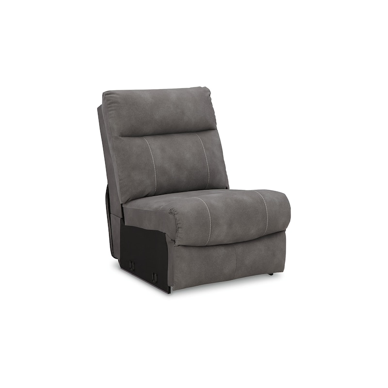 Signature Design by Ashley Next-Gen DuraPella Dark Gray 5-Piece Power Reclining Sectional - 118" W x 118" D x 41" H