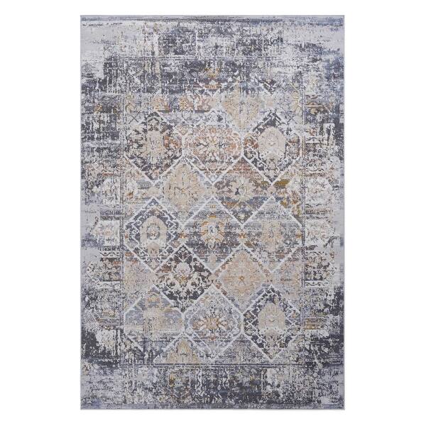 slide 2 of 7, LOOM & LUXE Collection Multi/Traditional Non-Shedding Area Rug 120" D x 93" W x 0.28" H
