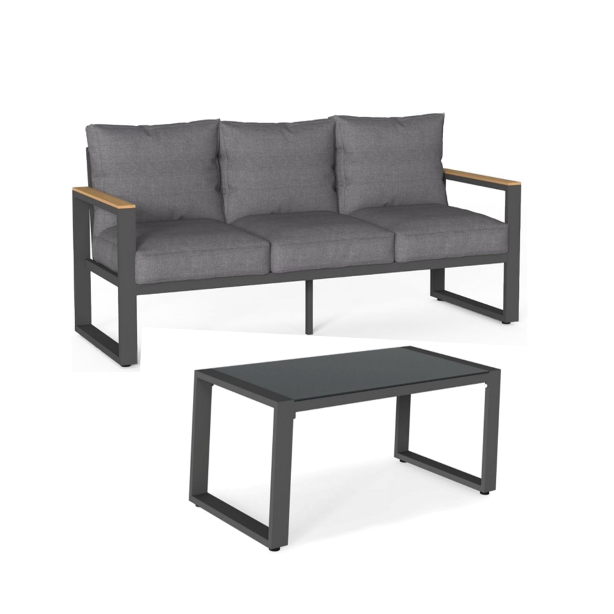 2-Piece 3-Seat Sofa Couch Set, 75