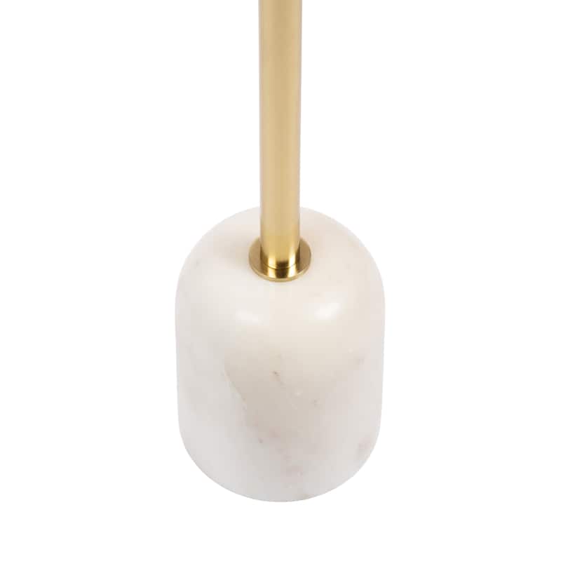 Kate and Laurel Shorrock Wood and Marble Side Table