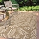preview thumbnail 183 of 211, JONATHAN Y Galon Palm Frond Indoor/Outdoor Area Rug