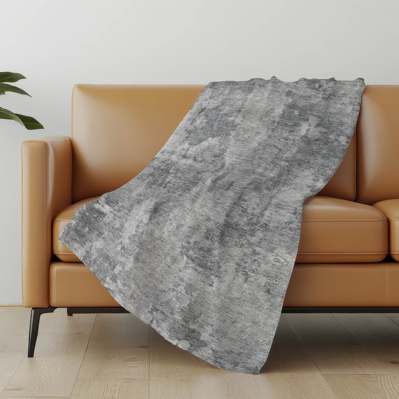 Premium Machine Washable Abstract Modern Sherpa Throw Blanket