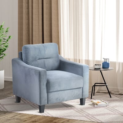 Comfortable Gray Velvet Sectional Sofa for Small Spaces