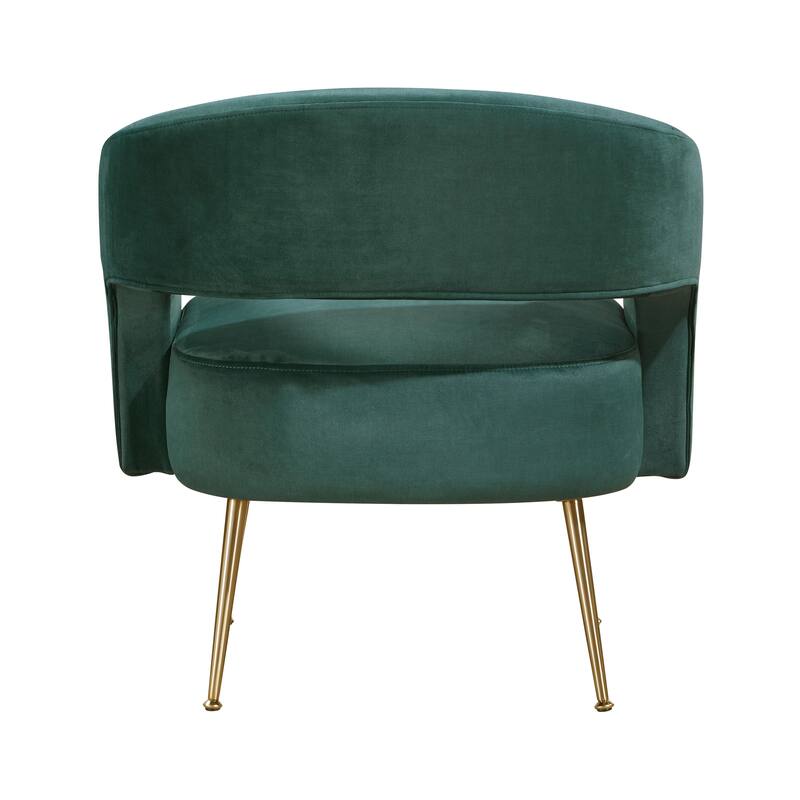 Sonoma 27.5" Velvet Accent Chair - Gold Finish Metal Legs