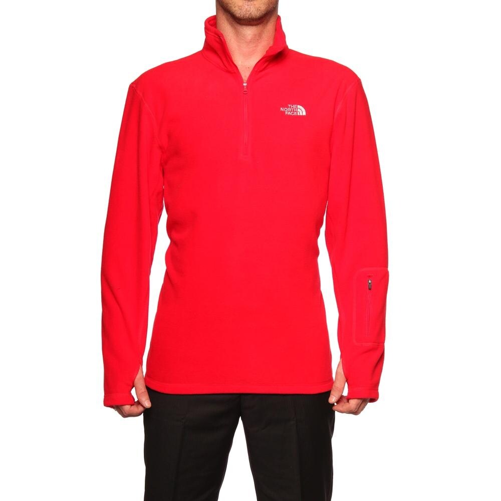 mens red north face fleece