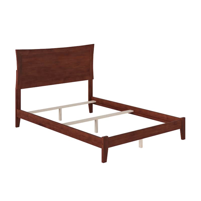 Metro Full Foundation Bed Frame in Walnut