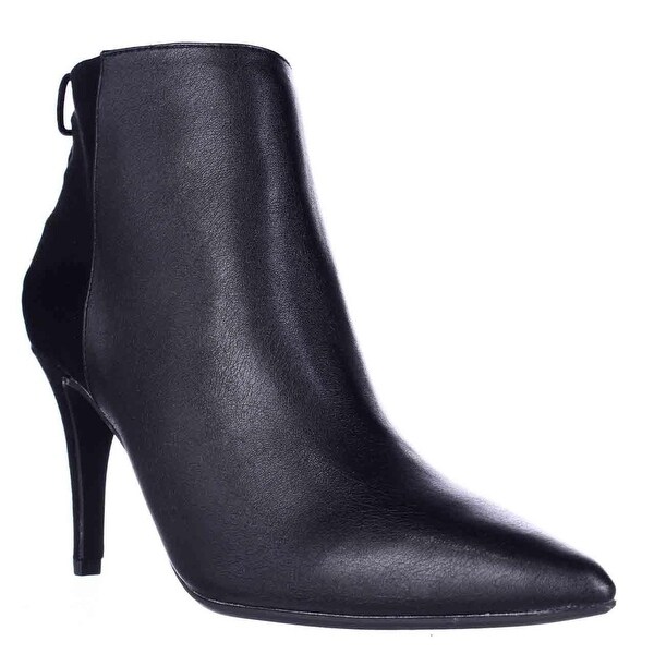 TS35 Taavip Back Lace Up Dress Ankle Boots - Black