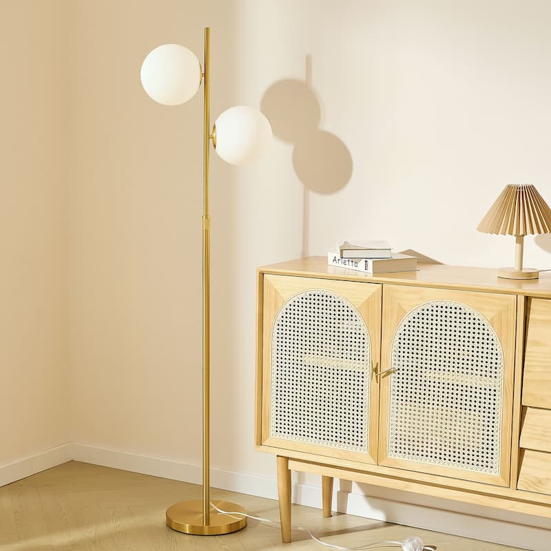 CO-Z 73" 2-Light Floor Lamp with Bulbs