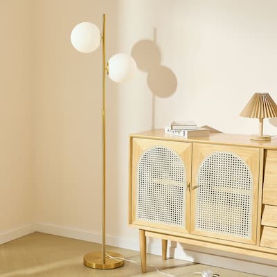 CO-Z 73" 2-Light Floor Lamp with Bulbs