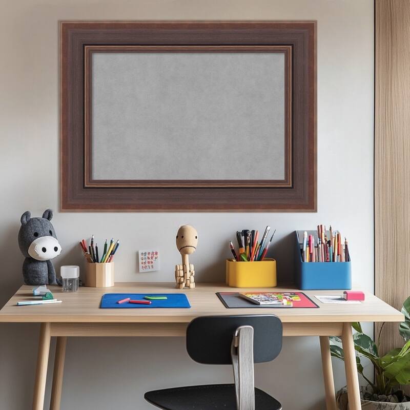 Amanti Art Moab Brown Bronze Framed Magnetic Board