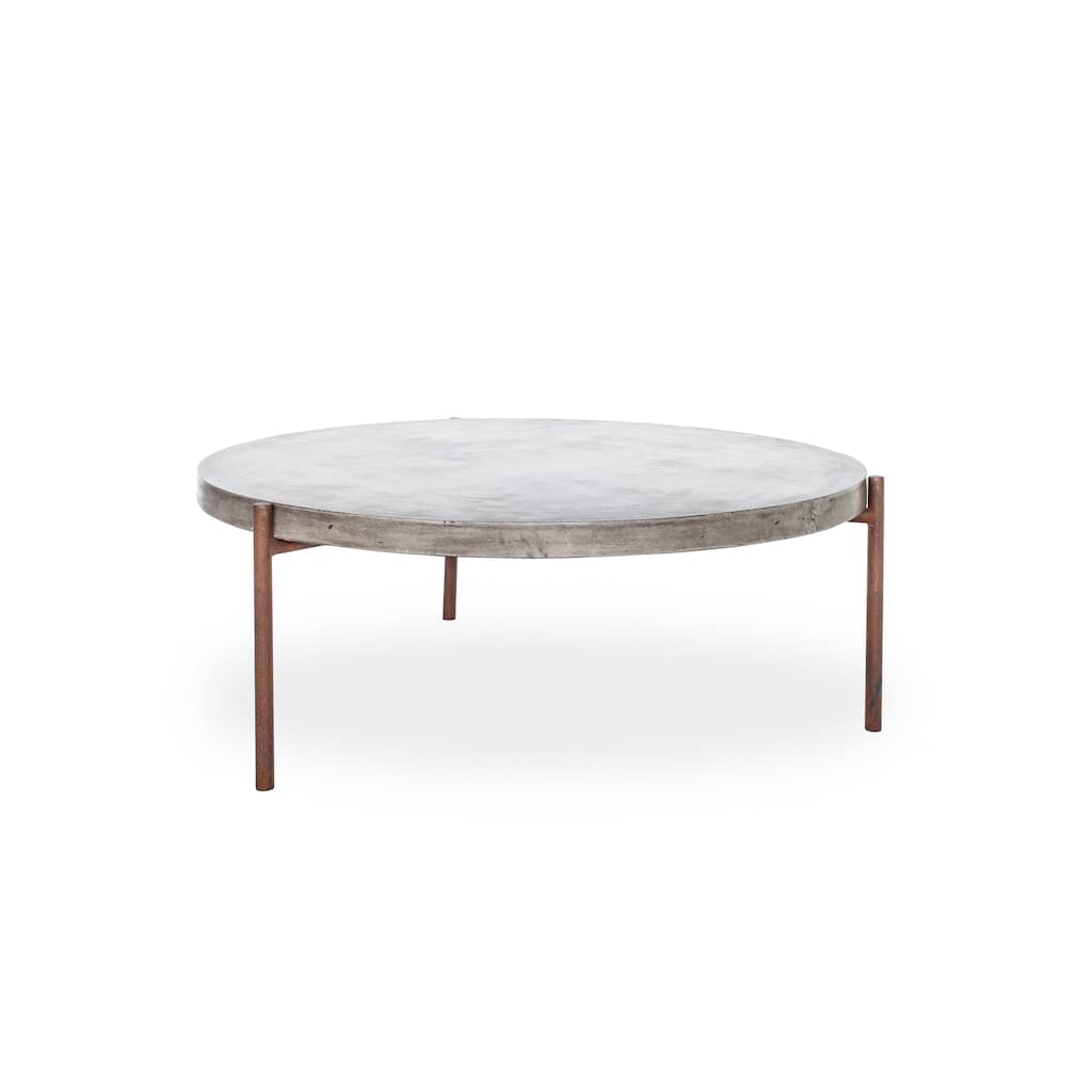 Aurelle Home Modern Concrete Outdoor Coffee Table