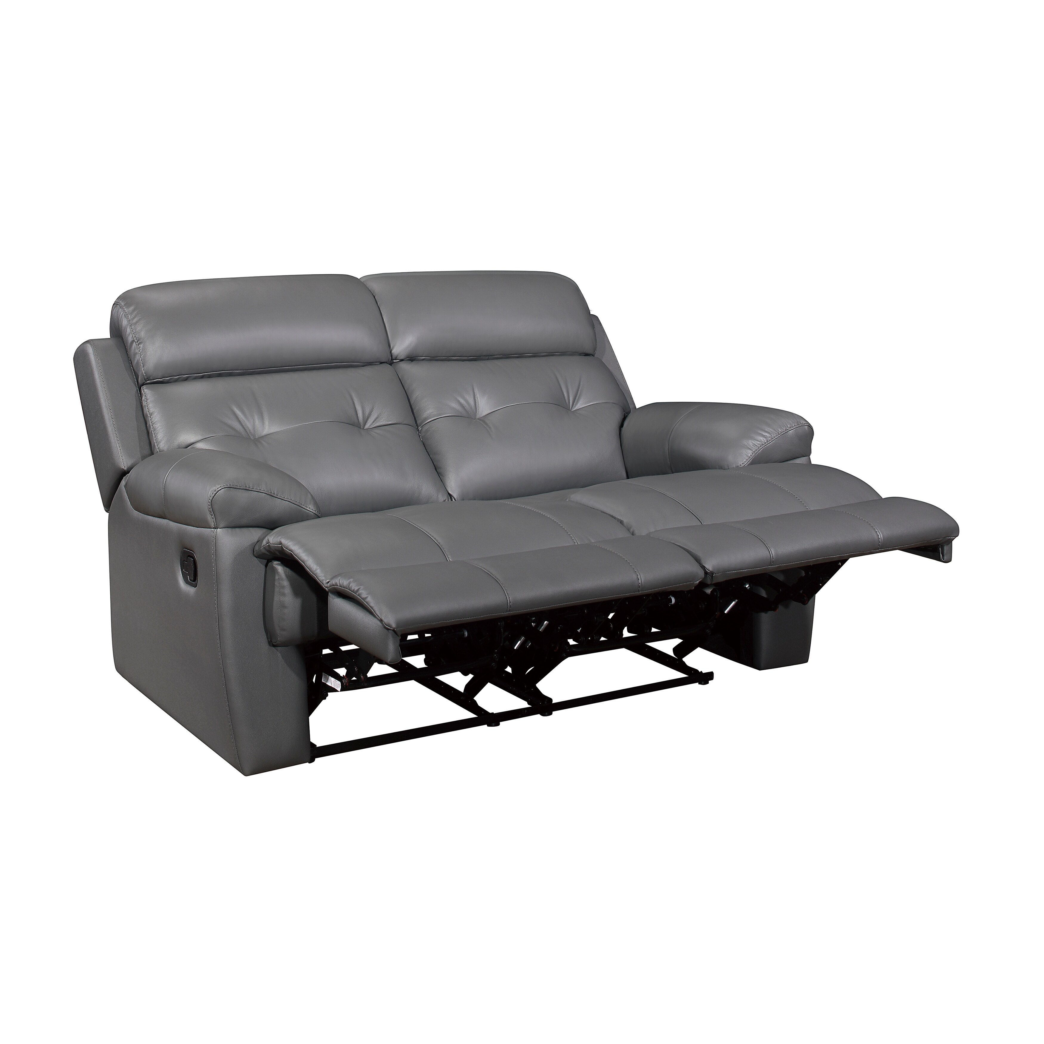 Romilly Leather Match Manual Reclining Loveseat Bed Bath Beyond 31525425