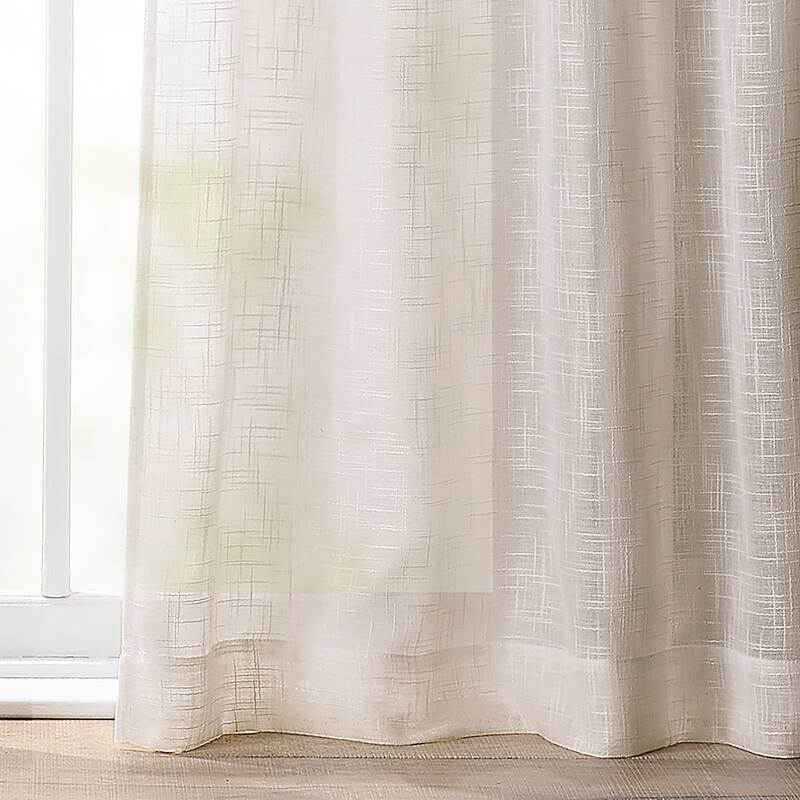 Tommy Hilfiger Blake Poletop Window Curtain Panel Pair