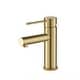 preview thumbnail 98 of 121, Luxury Solid Brass Single Hole Bathroom Faucet Brushed Gold