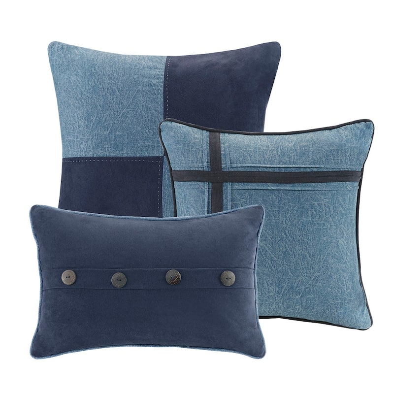 Madison Park Westbrook 7 Piece Faux Suede Comforter Set