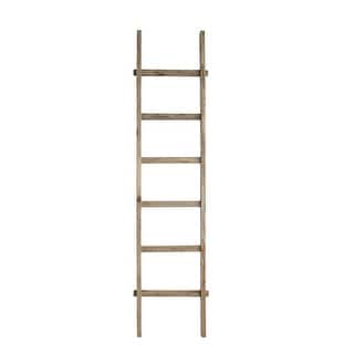 Decorative Fir Wood Ladder with 6 Rungs