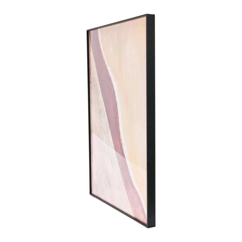 Abstract Print with Black Metal Frame
