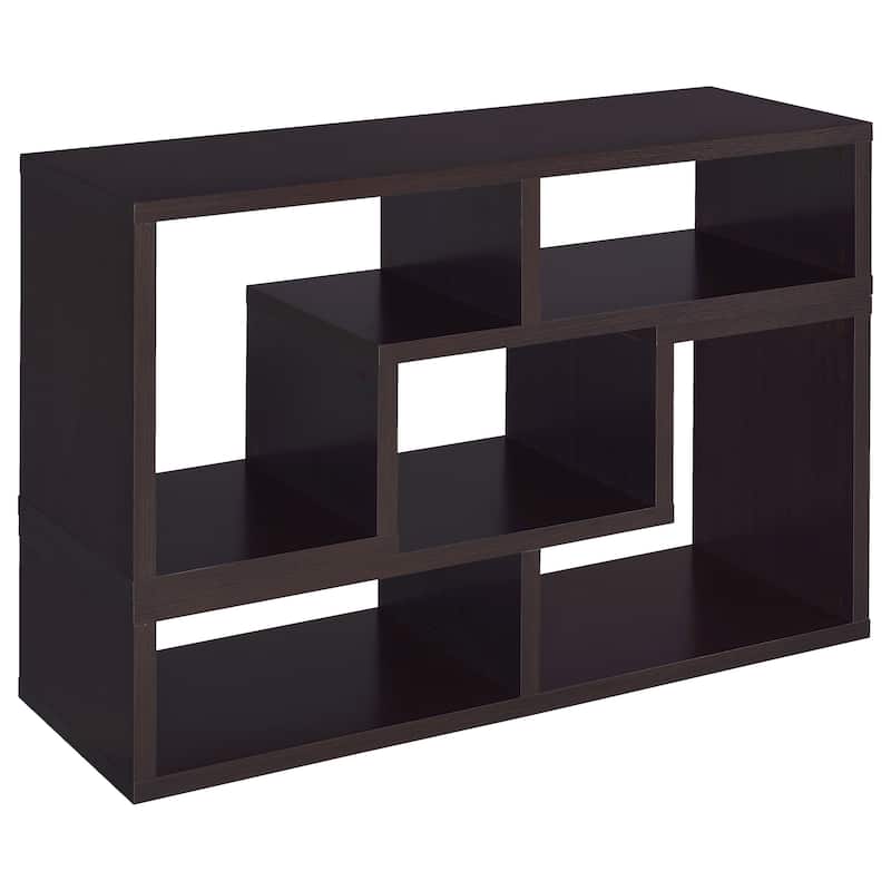 Velma Multipurpose TV Stand and Bookshelf Cappuccino - 47.25" x 15.25" x 22.00"