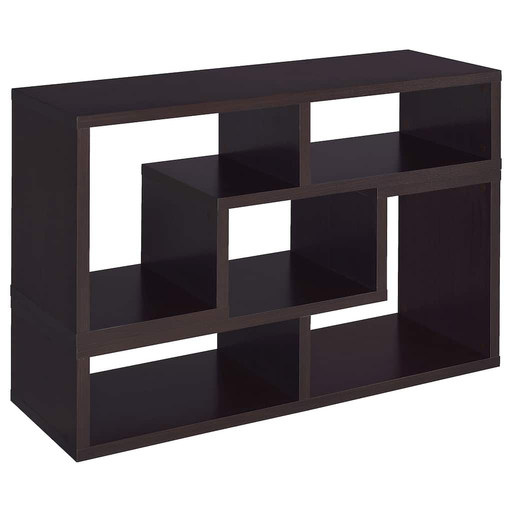 Velma Multipurpose TV Stand and Bookshelf Cappuccino - 47.25" x 15.25" x 22.00"