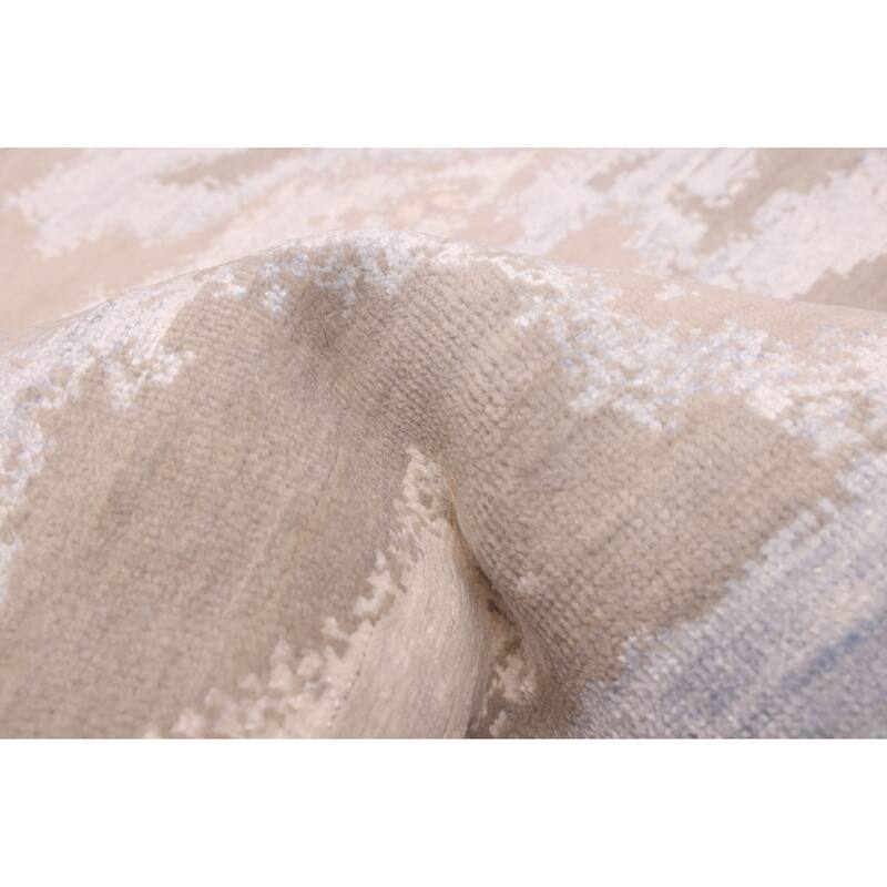 ECARPETGALLERY Hand-knotted Legacy Grey Silk, Wool Rug - 7'11 x 9'11