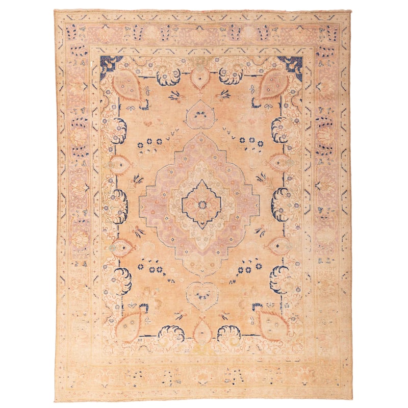 ECARPETGALLERY Hand-knotted Antalya Vintage Copper Wool Rug - 9'6 x 12'4
