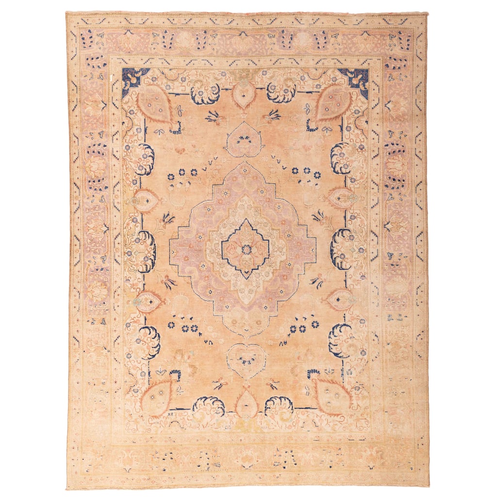 ECARPETGALLERY Hand-knotted Antalya Vintage Copper Wool Rug - 9'6 x 12'4