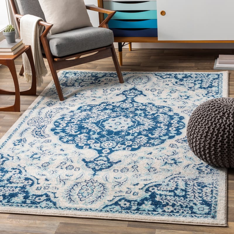 Livabliss Aziza Vintage Bohemian Medallion Area Rug