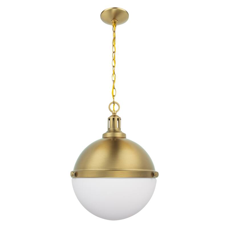 12" Modern Gold 2-Light Dimmable Pendant Light