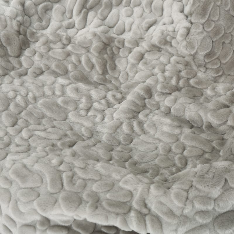 Rounded Faux Fur Bean Bag With Softness And Comfort