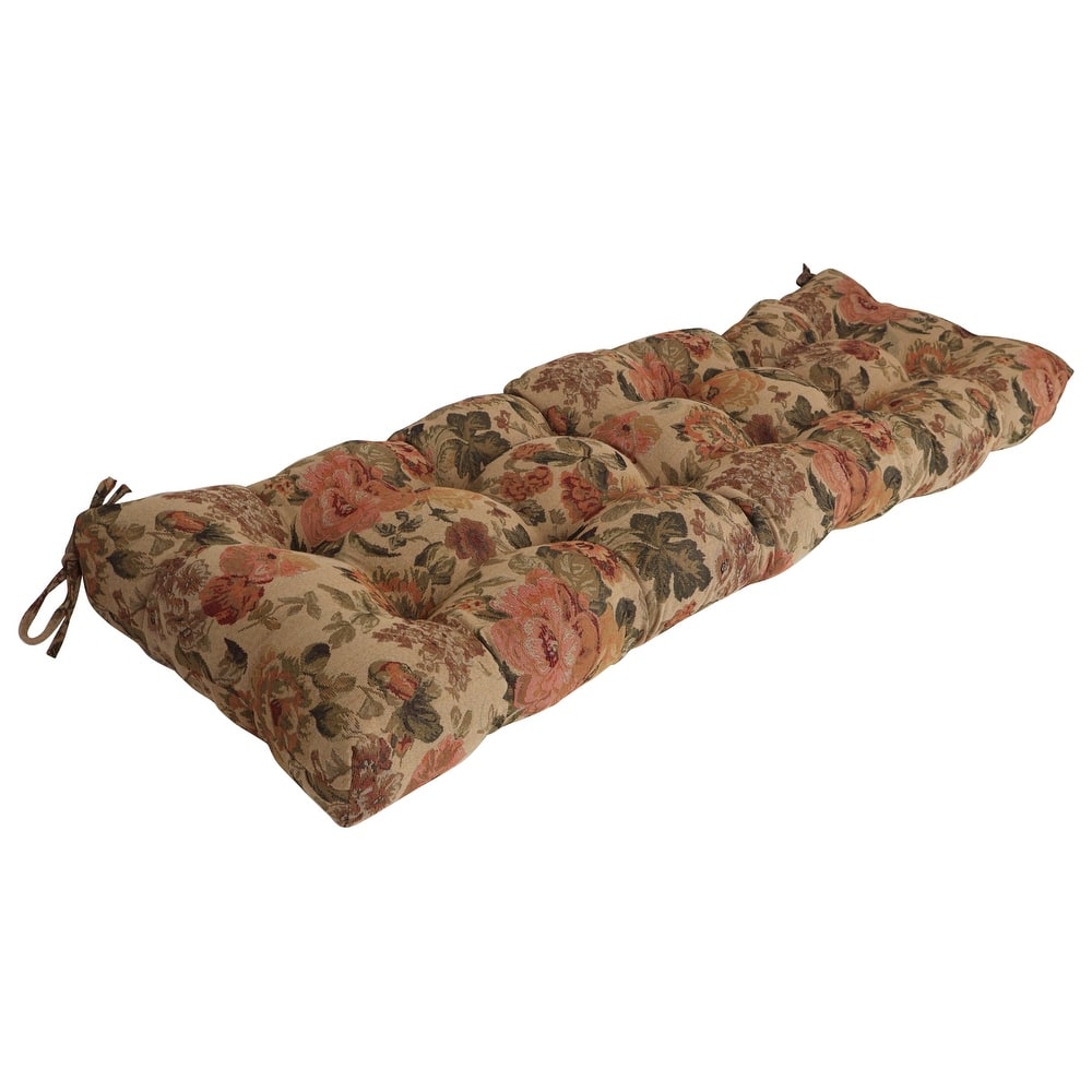 Tufted Tapestry Bench Cushion (Multiple Widths)