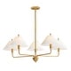 preview thumbnail 1 of 2, Maxim 18315SW Kismet 5 Light 37" Wide Chandelier Gold Leaf