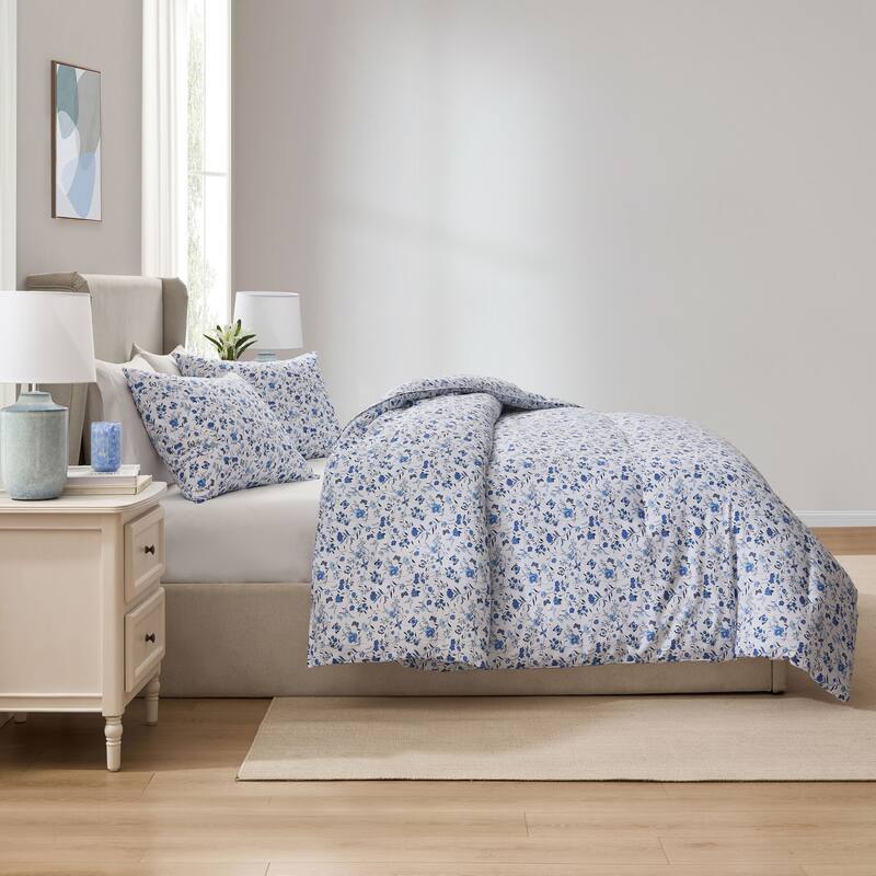 Empyrean Modern Comforter - 3 Piece Floral