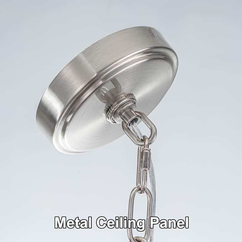 Starsky 1/3-Light Modern Clear Glass Dome Pendant Light