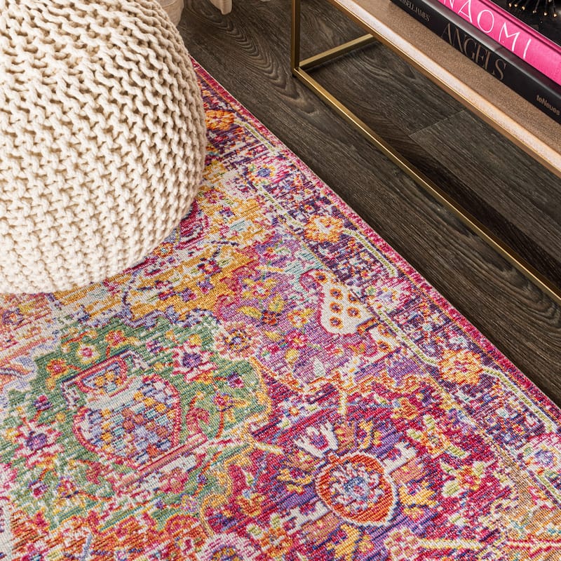 JONATHAN Y Irving Bohemian Medallion Area Rug