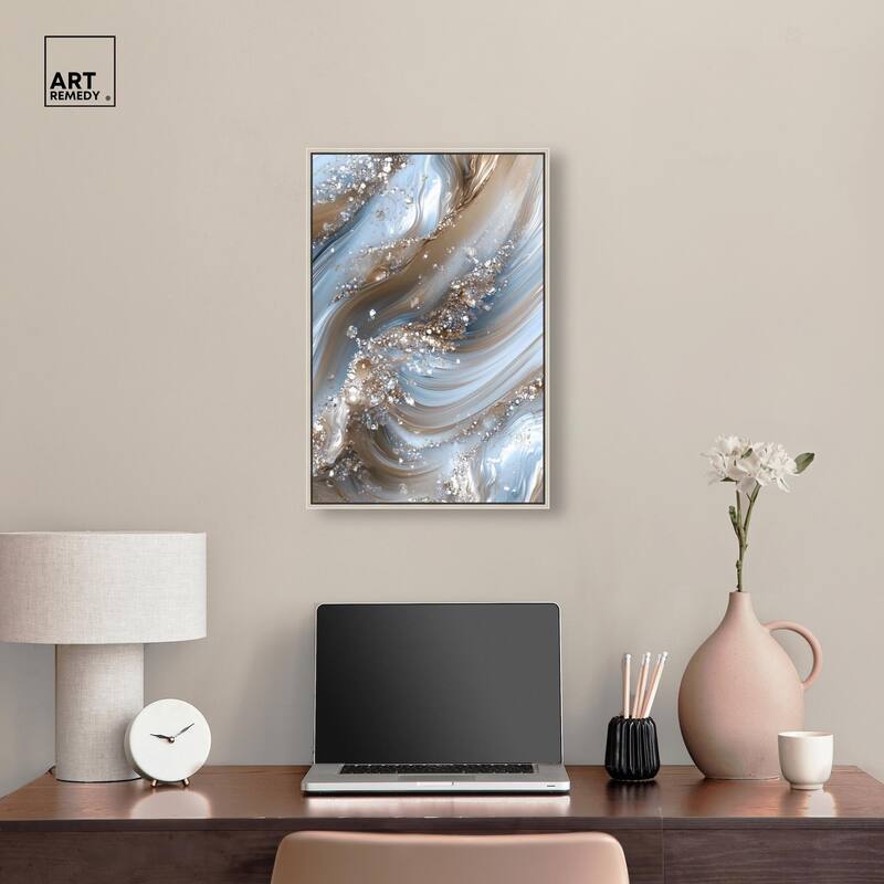 Crystal Ice Storm Canvas by Art Remedy