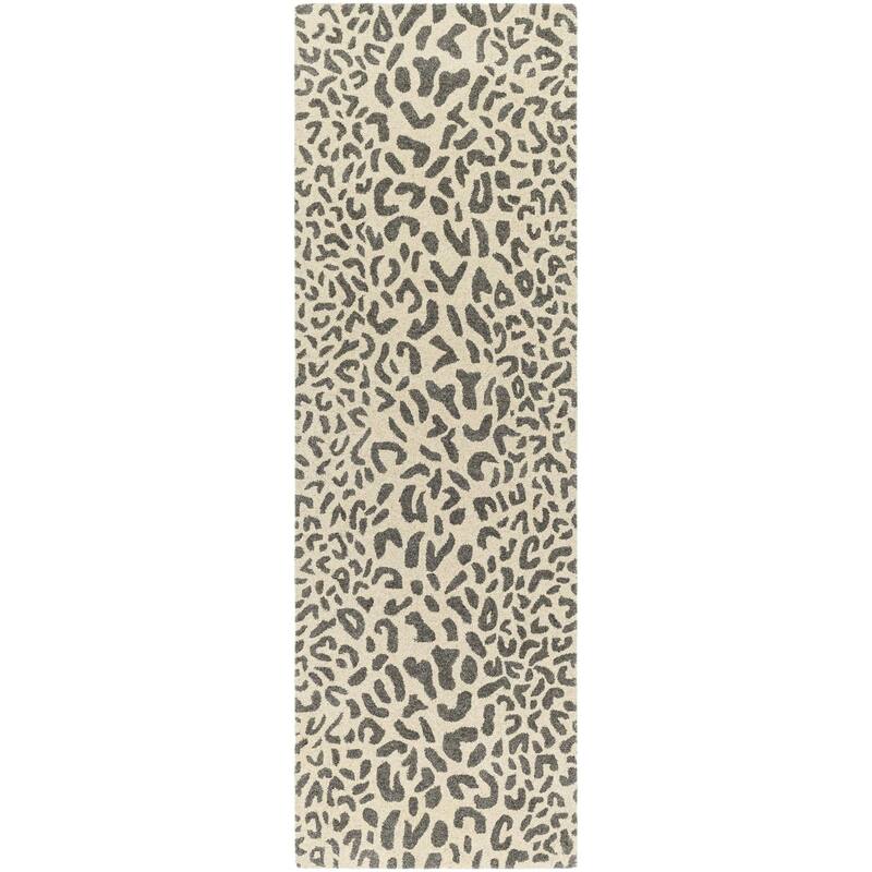 Hand-tufted Jungle Animal Print Wool Area Rug