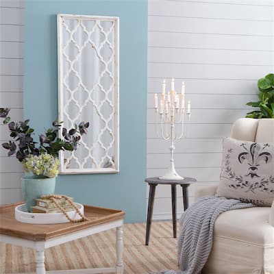 Distressed Floor Mirror
