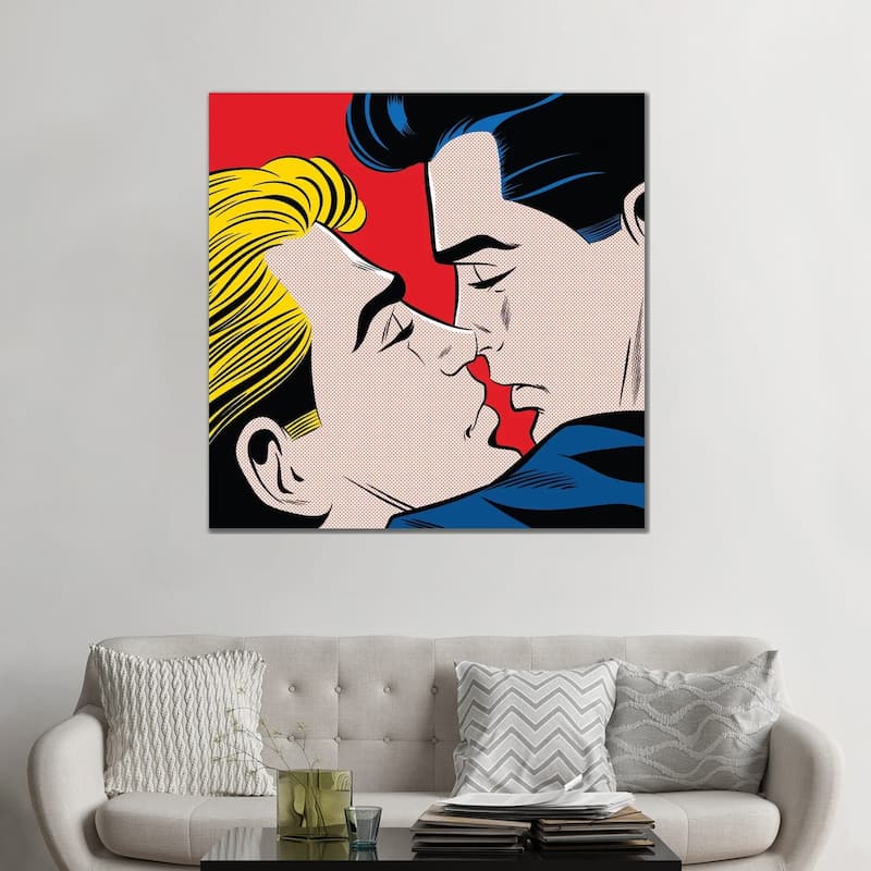 iCanvas "Kiss" by Joseph McDermott Canvas Print