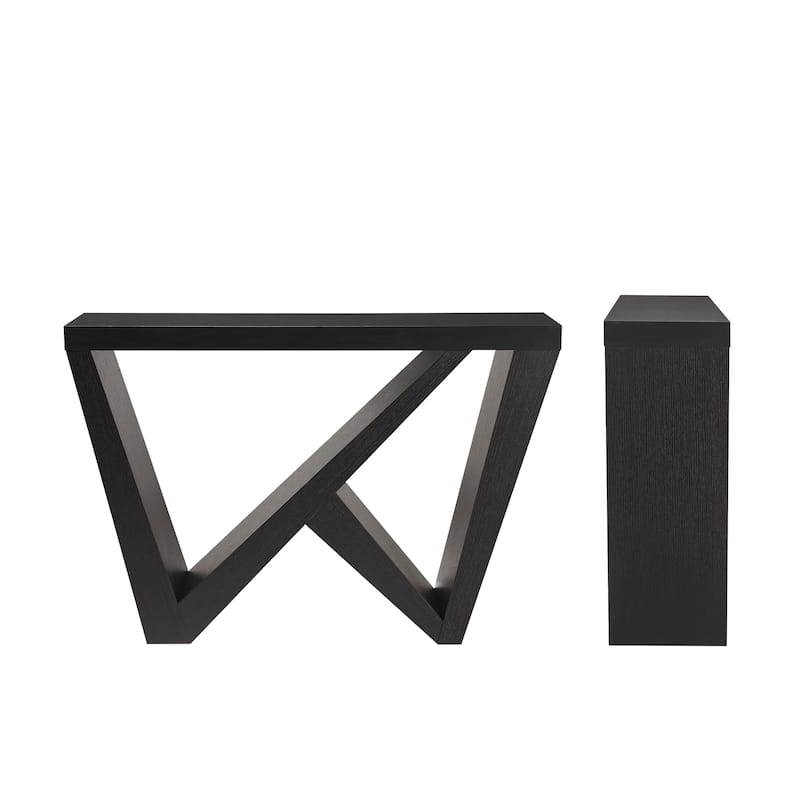 DH BASIC Modern Decorative Console Table with W-Shaped Legs by Denhour