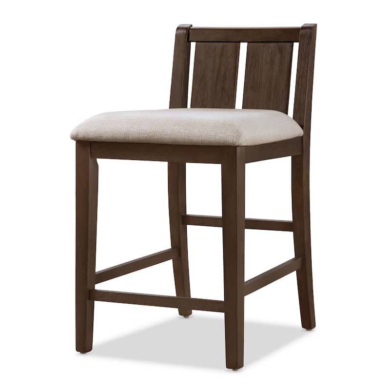 Furniture of America Vesper 3-Piece Counter Height Dining Set with Shelving