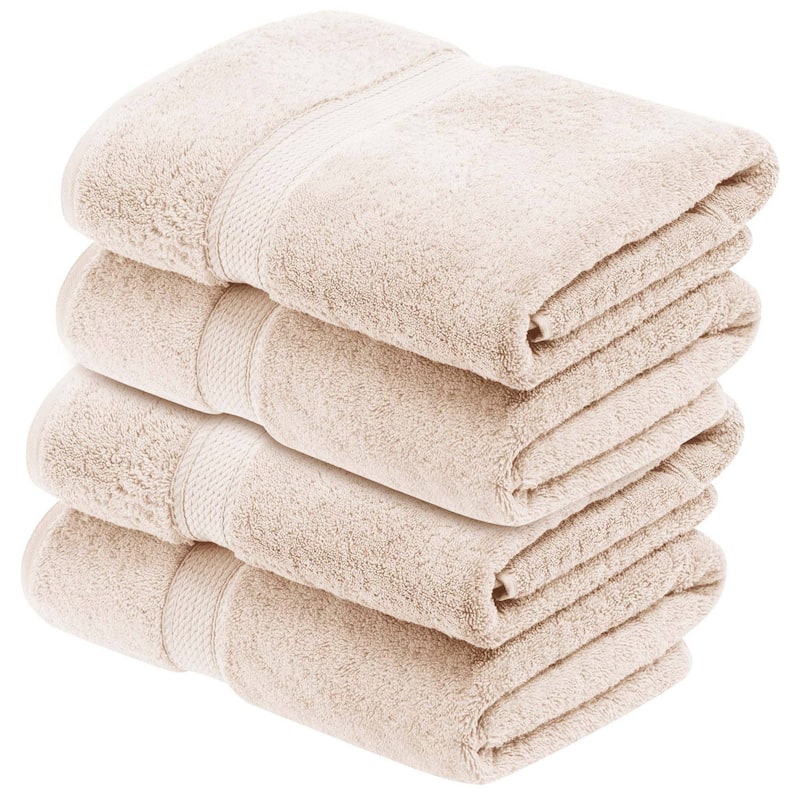 Superior Egyptian Cotton Pile Heavyweight Bath Towel Set of 4